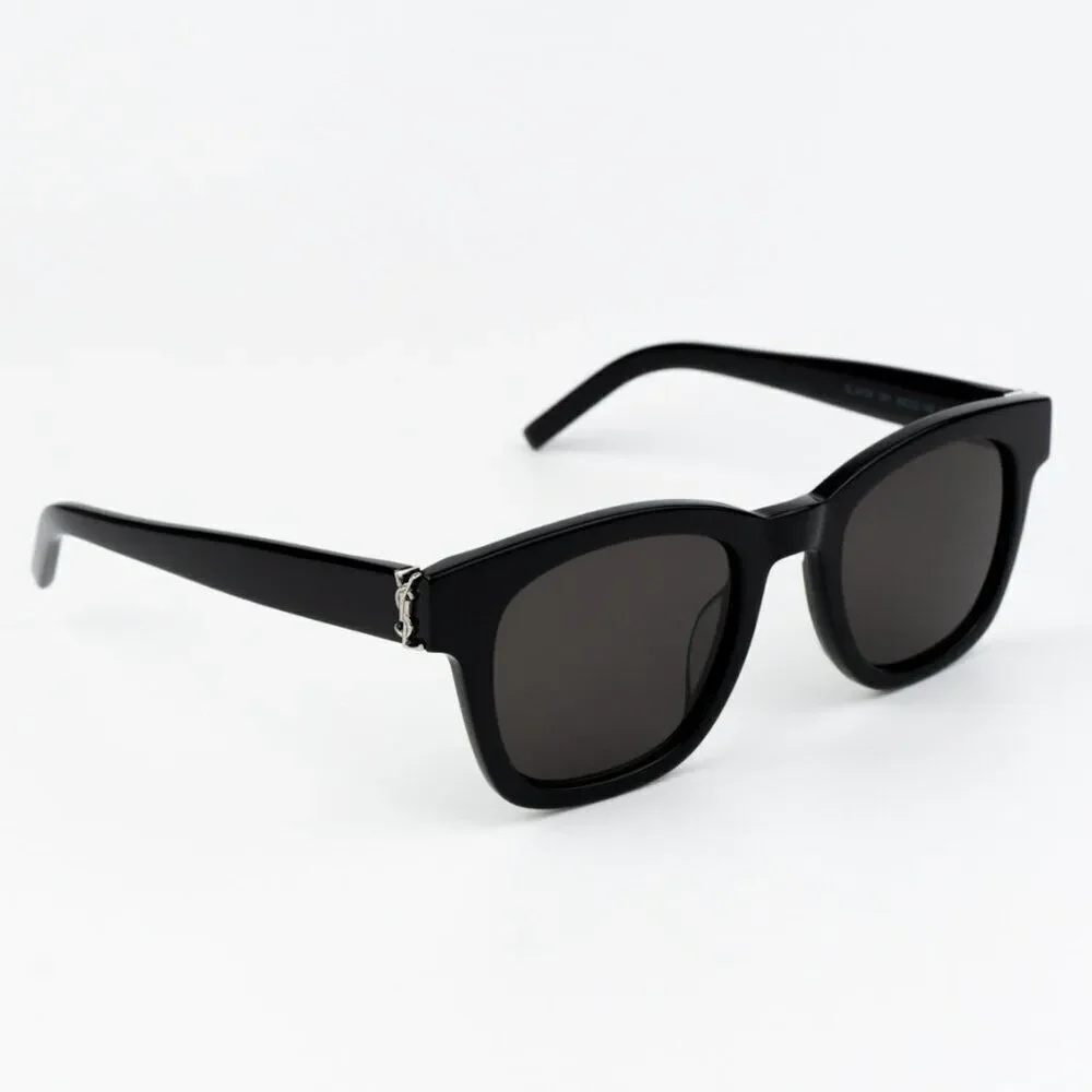 NEW Saint Laurent SLM124 001 Black Grey Square Men Sunglasses
